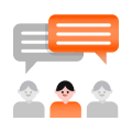 대화하는 사람들 아이콘 이미지